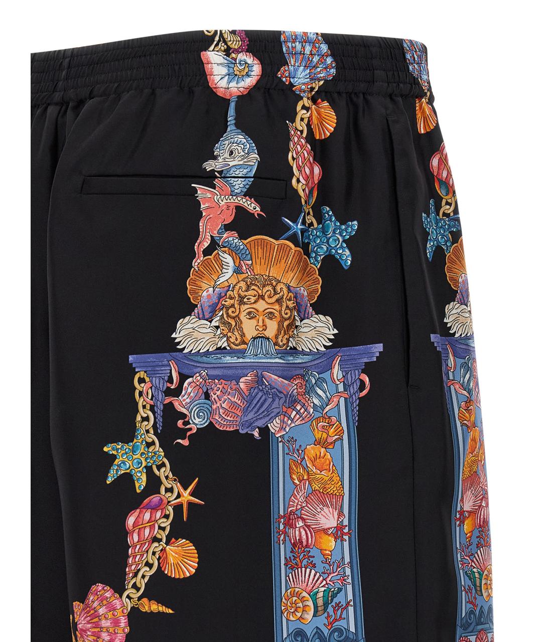 VERSACE Мульти шелковые шорты, фото 4