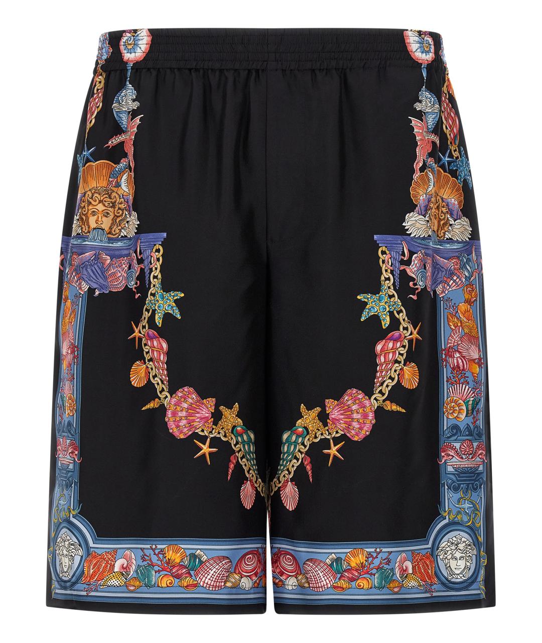 VERSACE Мульти шелковые шорты, фото 1