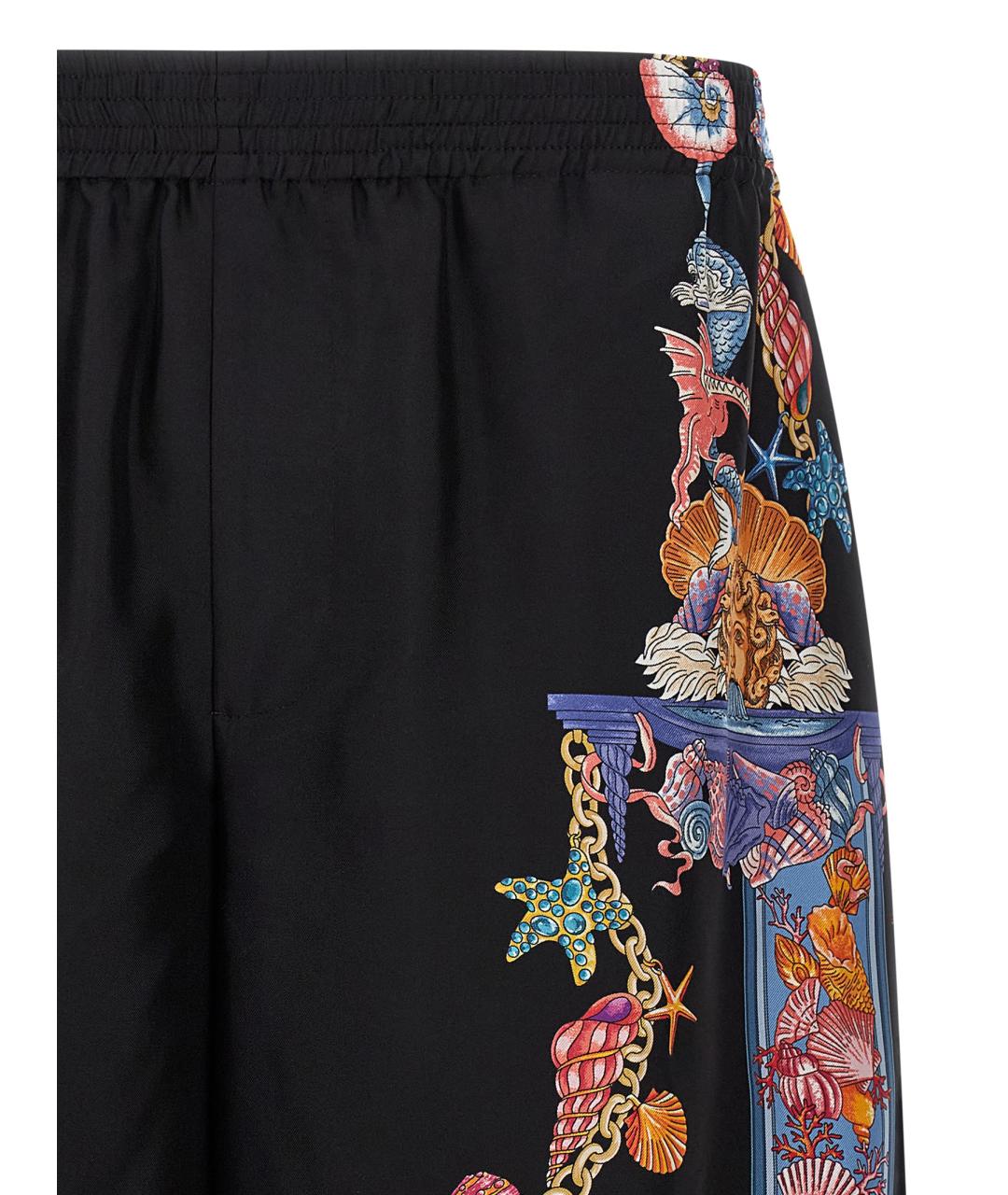 VERSACE Мульти шелковые шорты, фото 3
