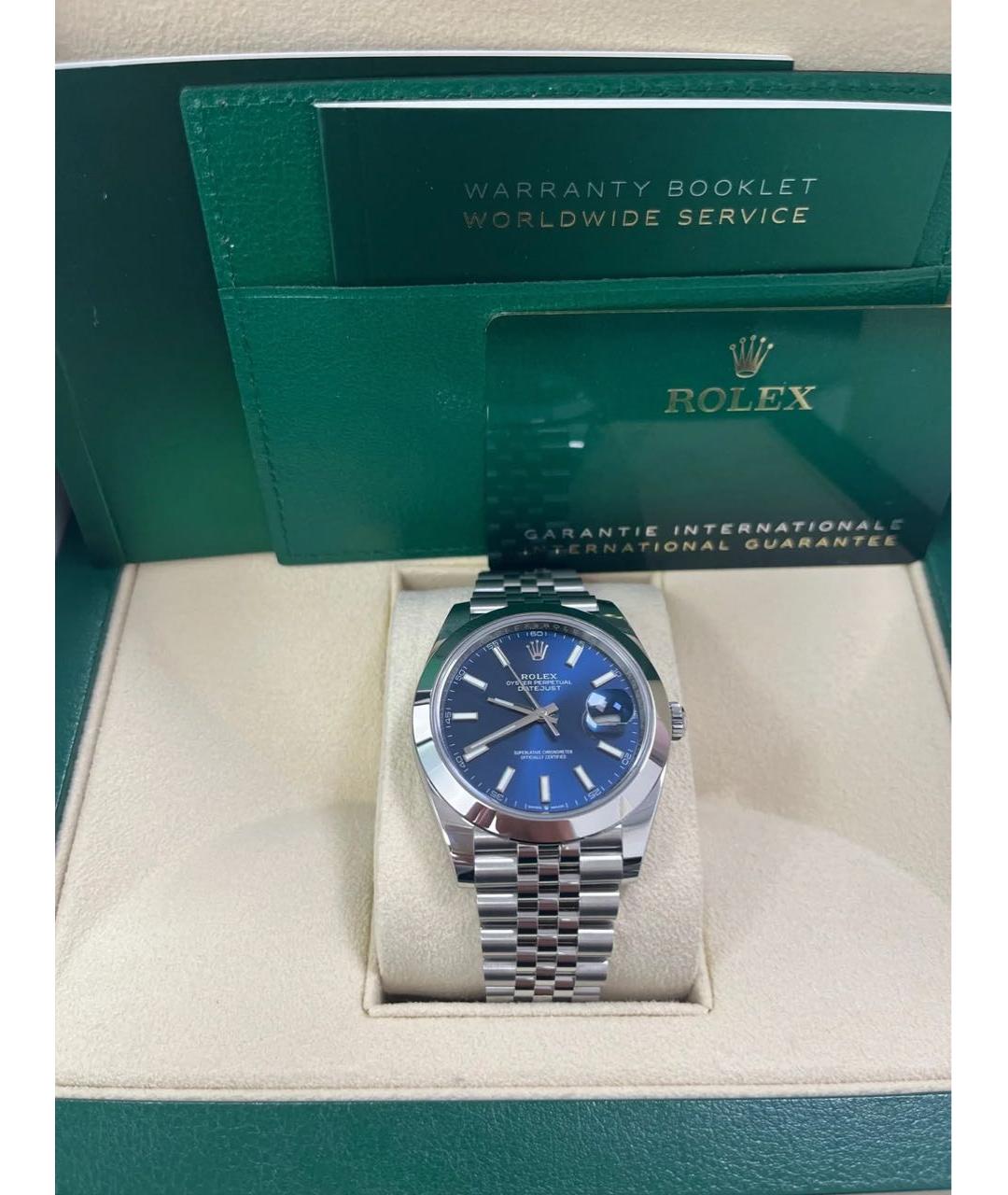 ROLEX Синие часы, фото 5