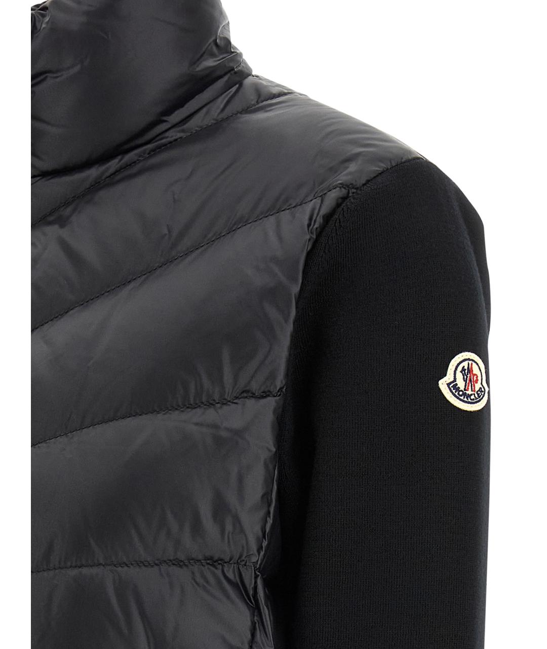MONCLER Черная шерстяная куртка, фото 4