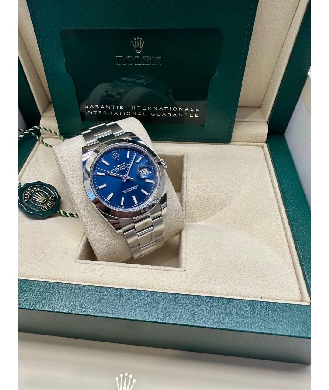 ROLEX Синие часы, фото 4