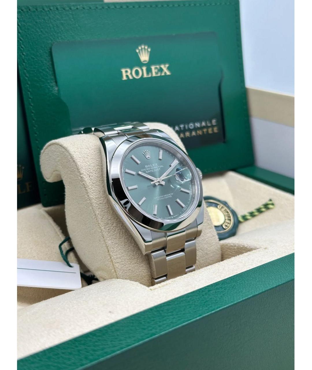 ROLEX Зеленые часы, фото 3