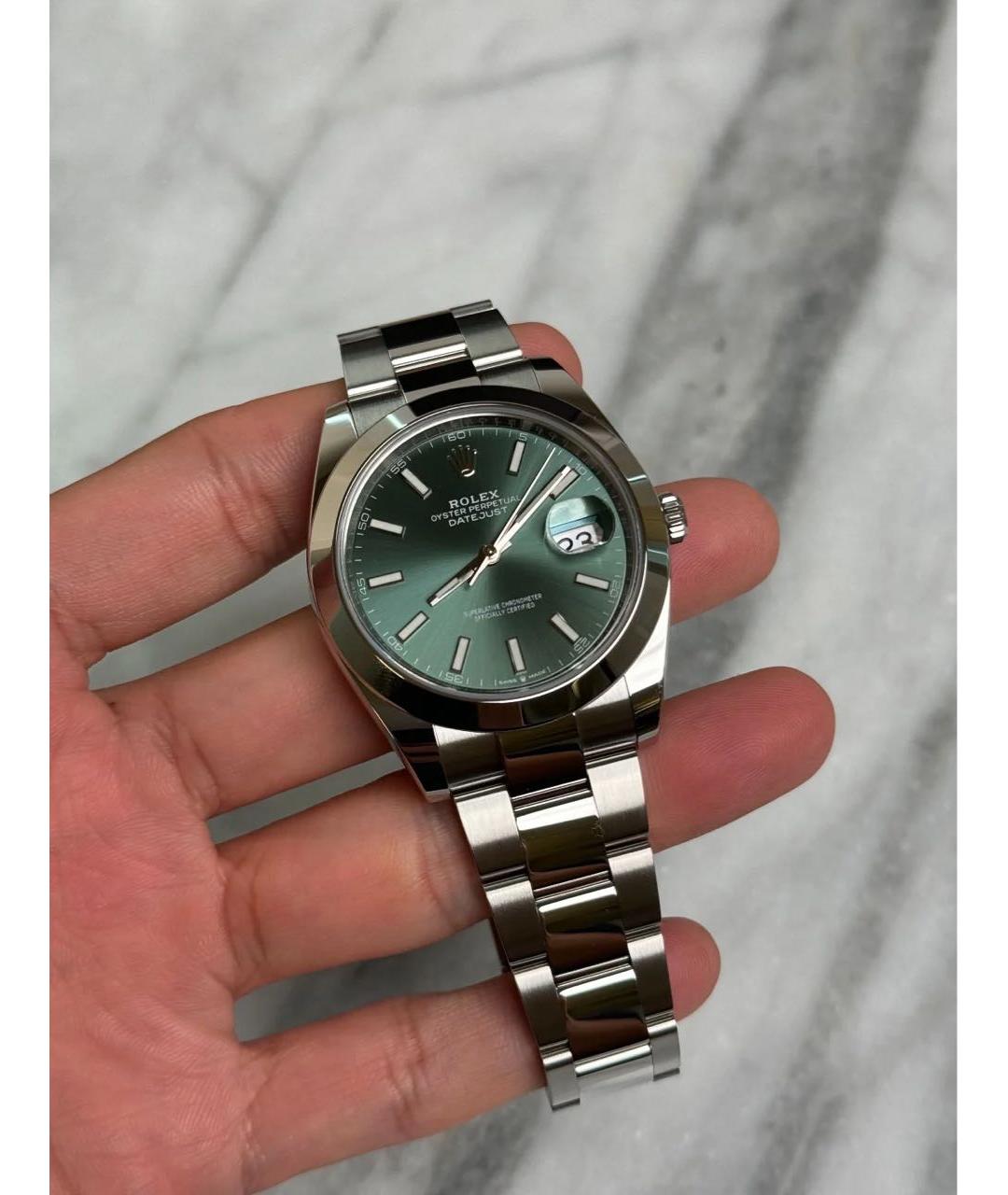 ROLEX Зеленые часы, фото 6