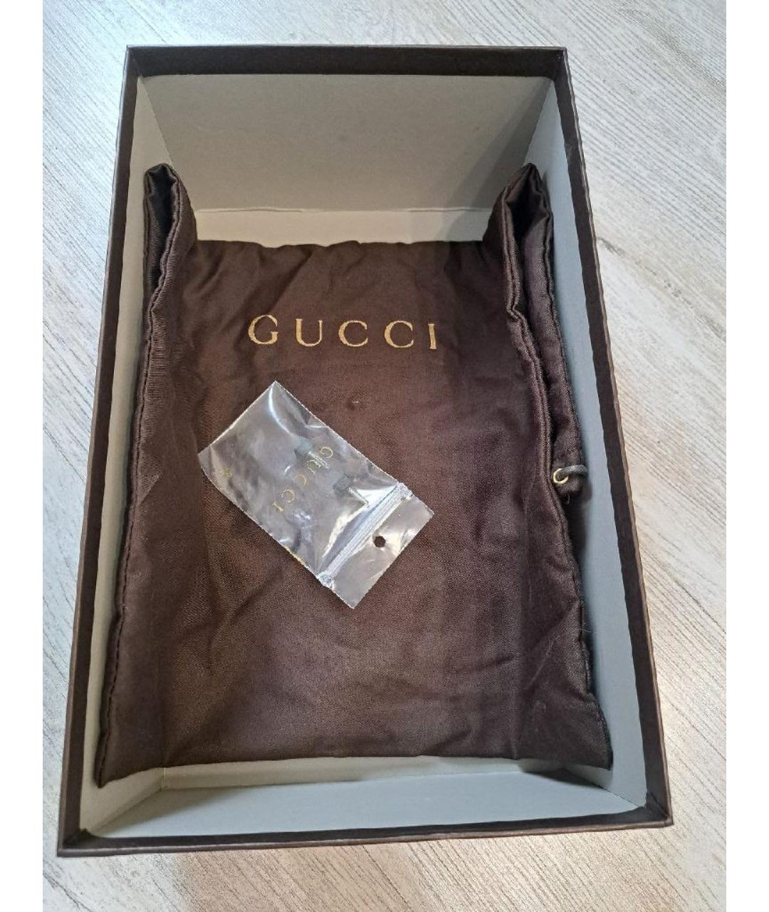 GUCCI Черные туфли из лакированной кожи, фото 5