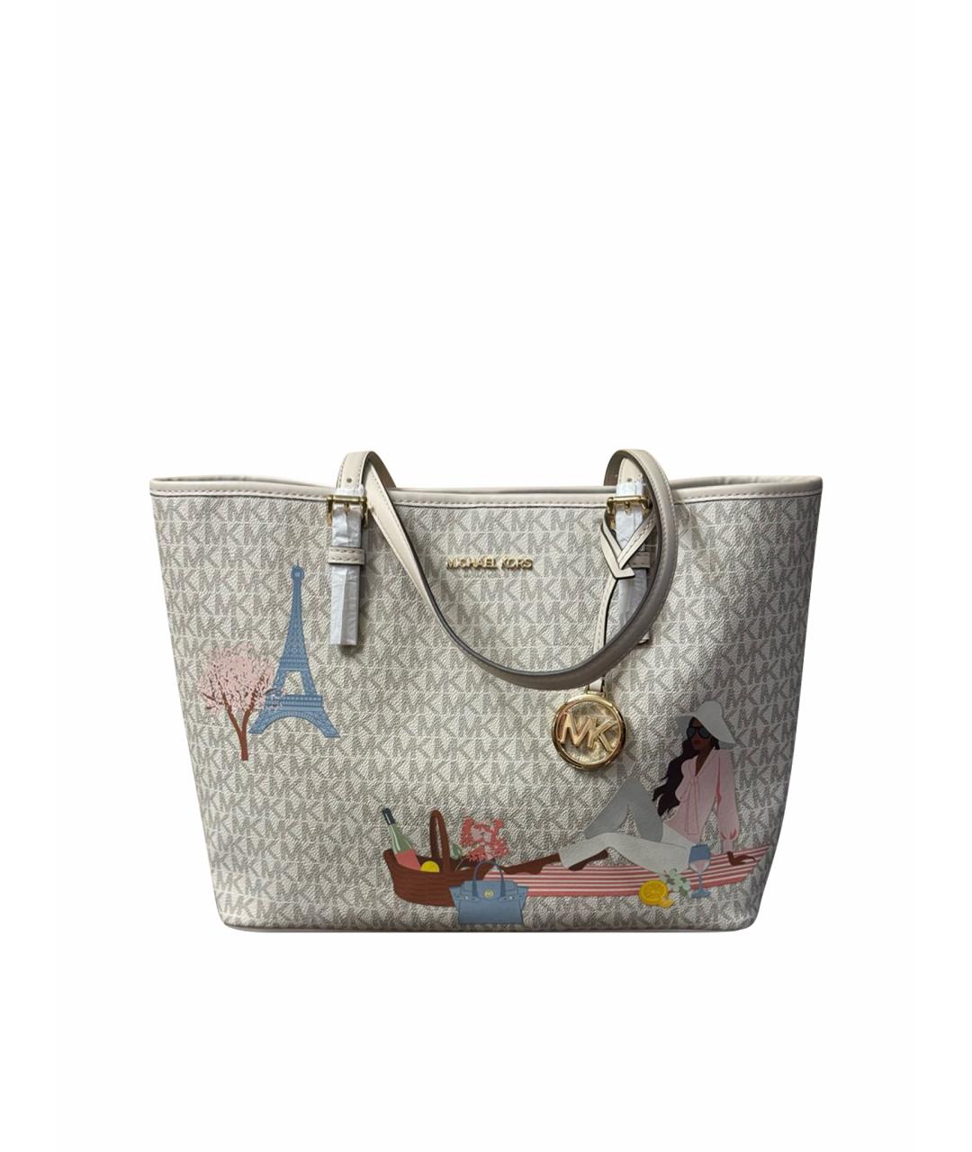 MICHAEL KORS Бежевая сумка тоут, фото 1