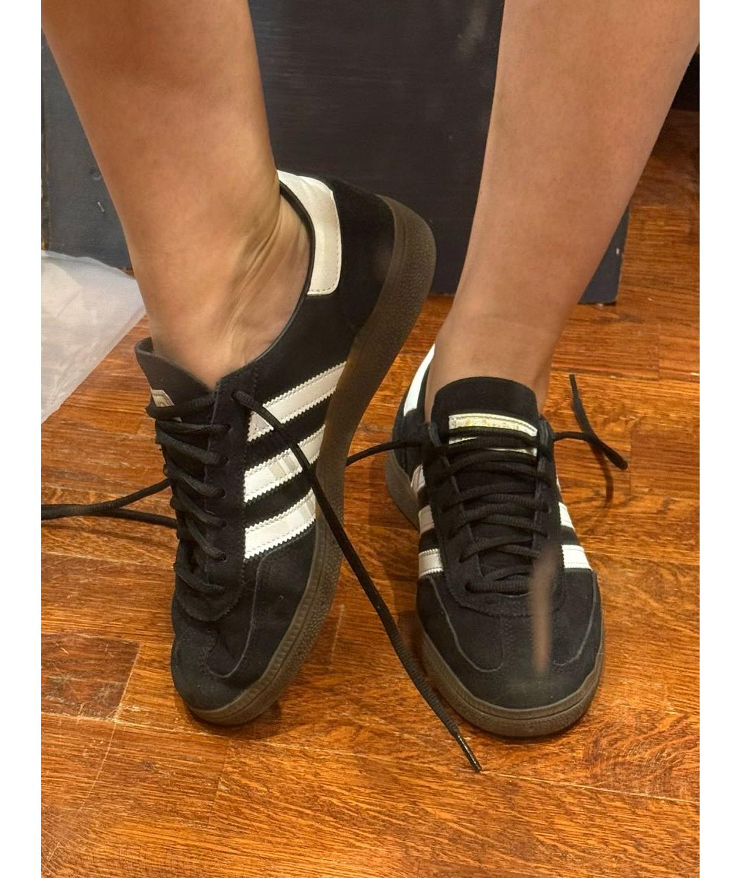 ADIDAS Черные замшевые кеды, фото 9