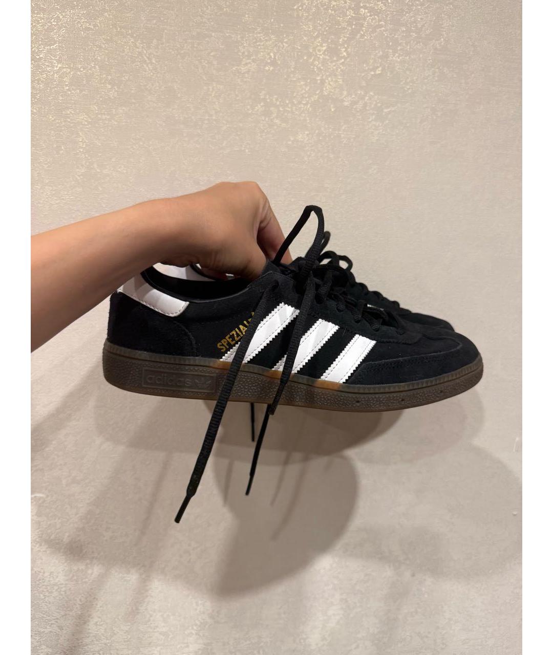 ADIDAS Черные замшевые кеды, фото 2
