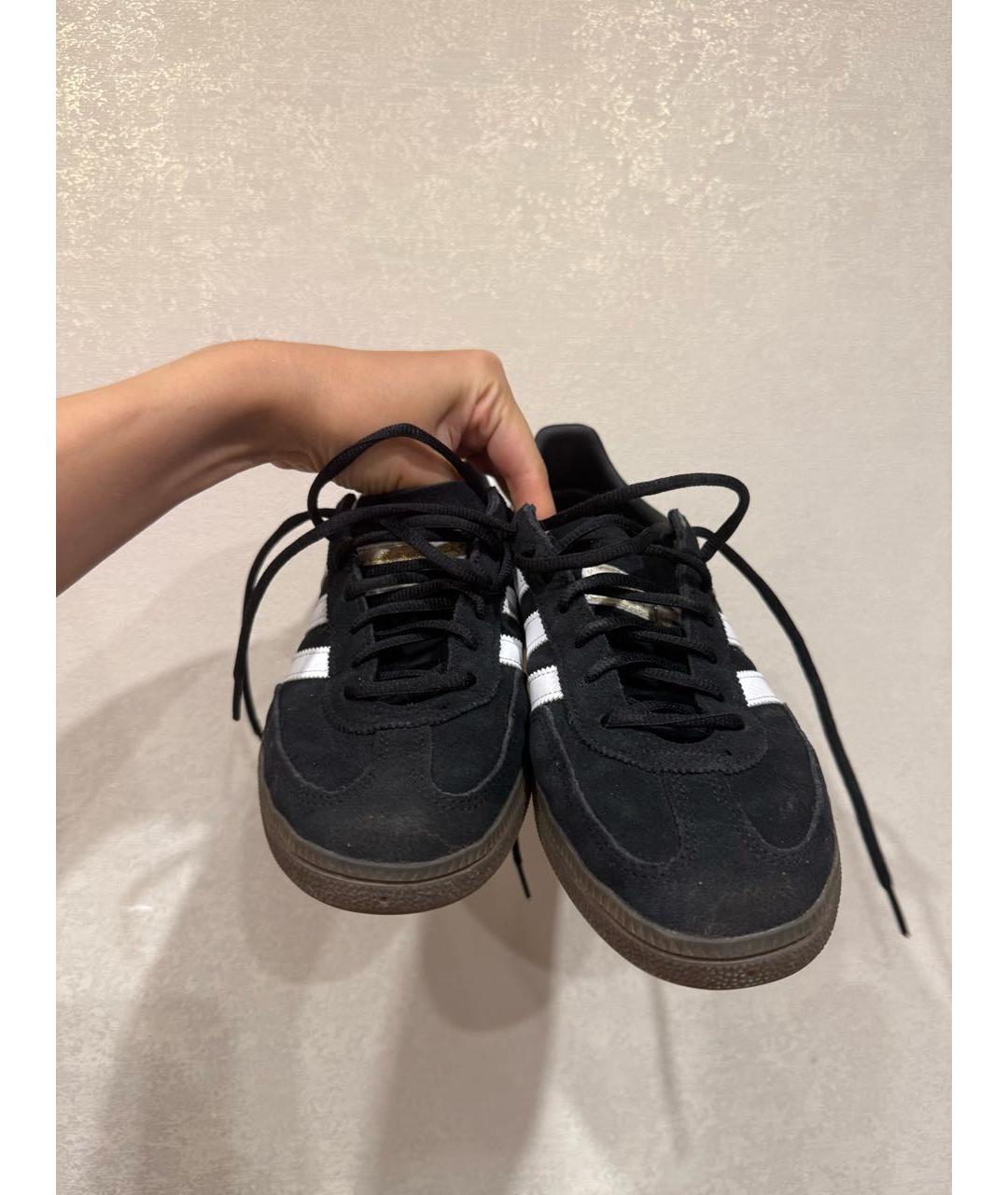 ADIDAS Черные замшевые кеды, фото 3