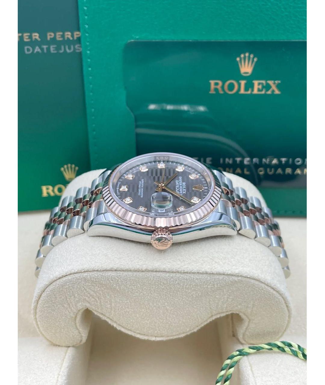 ROLEX Антрацитовые часы из розового золота, фото 3