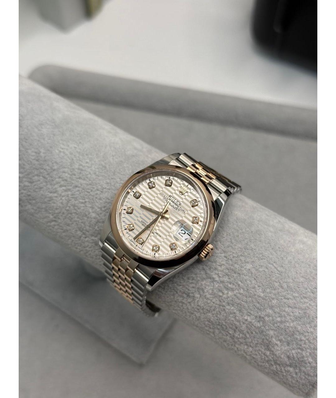 ROLEX Серебряные часы из розового золота, фото 5