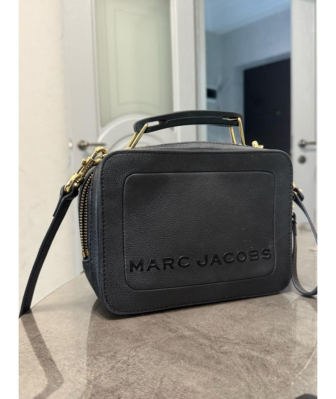 MARC JACOBS Черная кожаная сумка с короткими ручками, фото 5