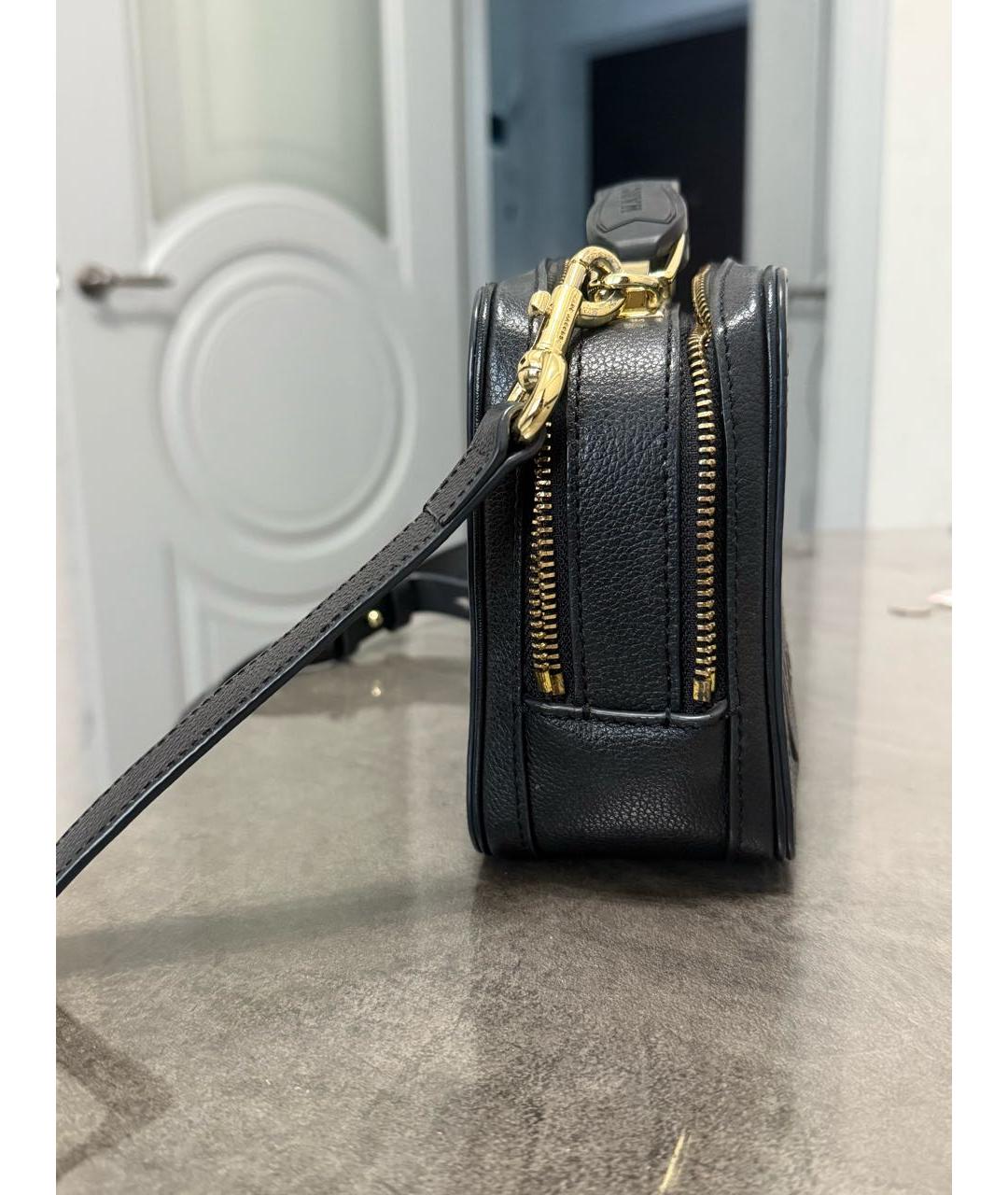 MARC JACOBS Черная кожаная сумка с короткими ручками, фото 2