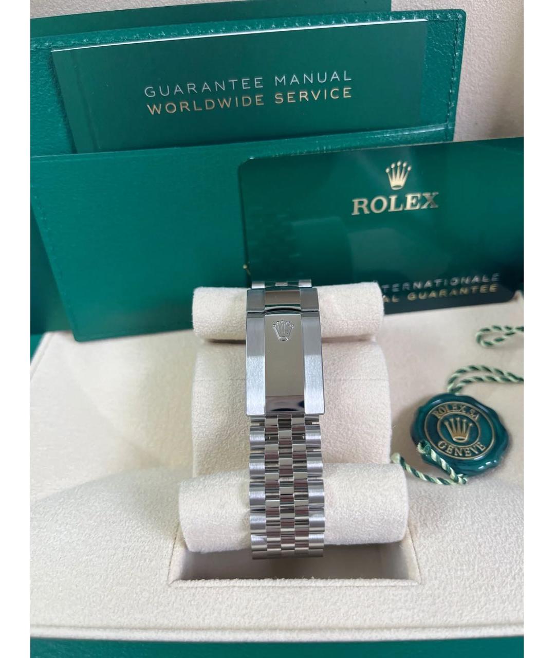 ROLEX Фиолетовые часы из белого золота, фото 6