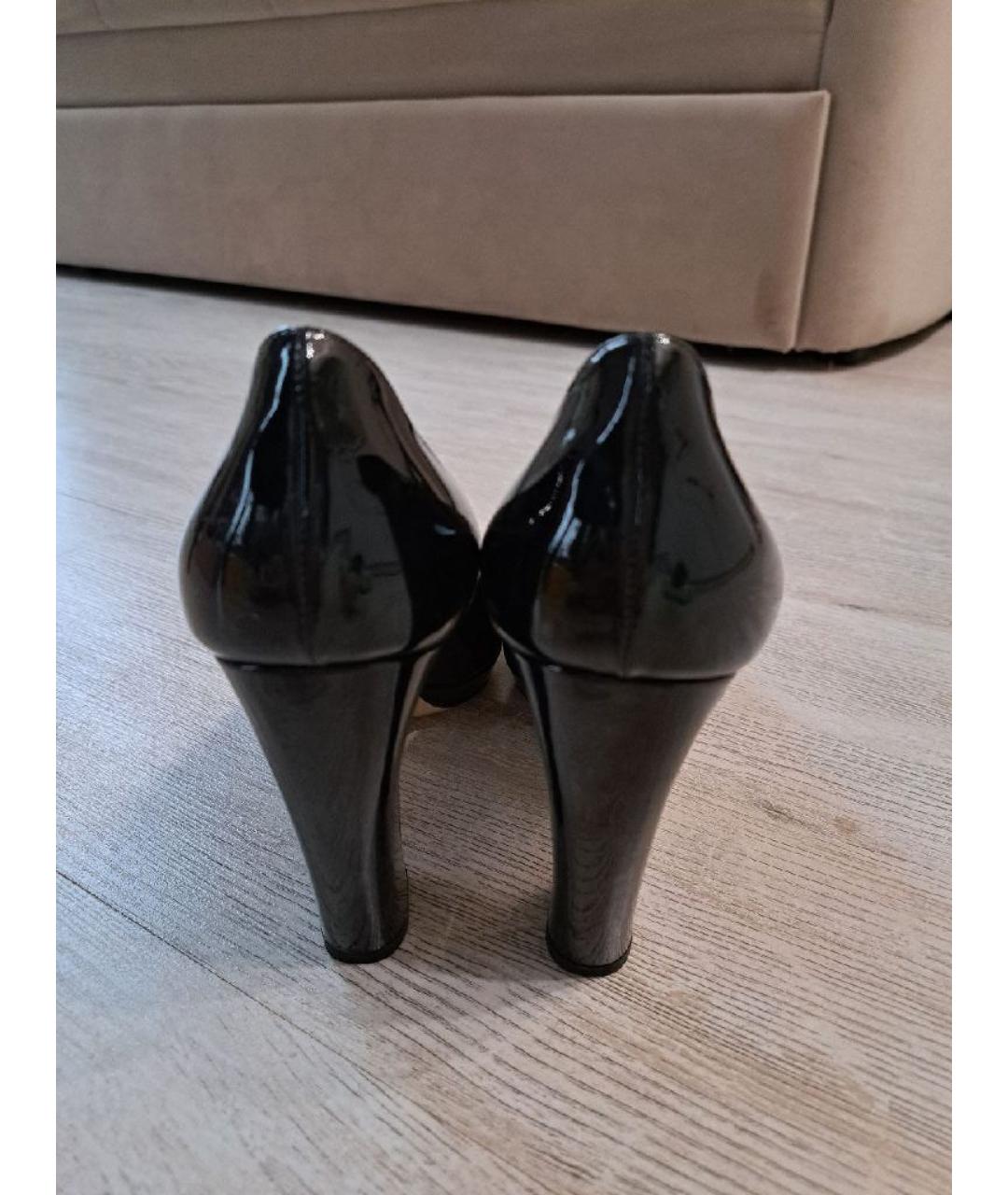 MIU MIU Черные туфли из лакированной кожи, фото 4