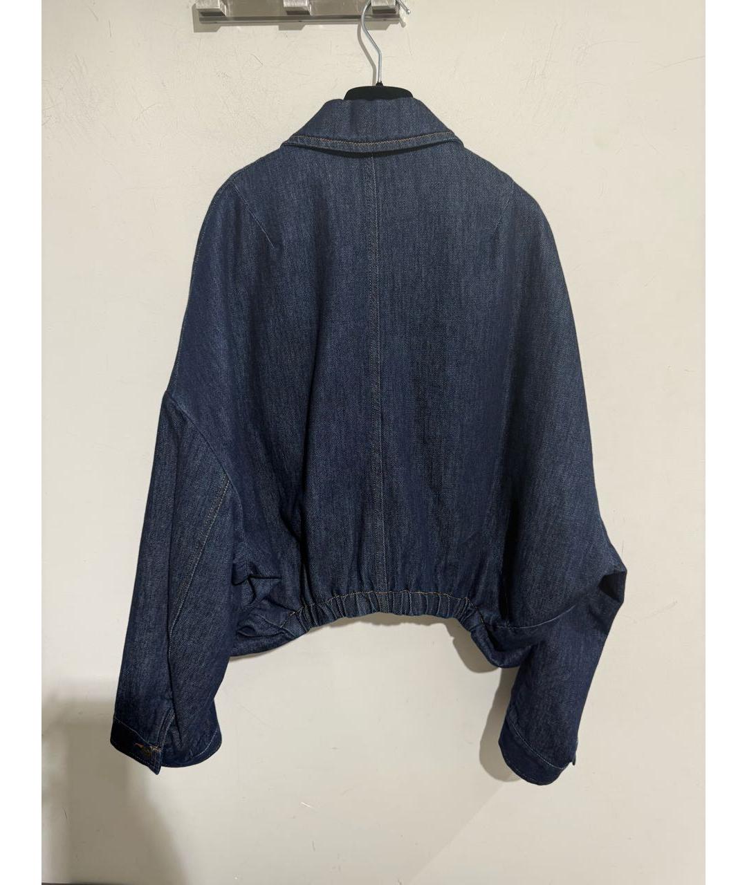 DRIES VAN NOTEN Синяя хлопковая куртка, фото 2
