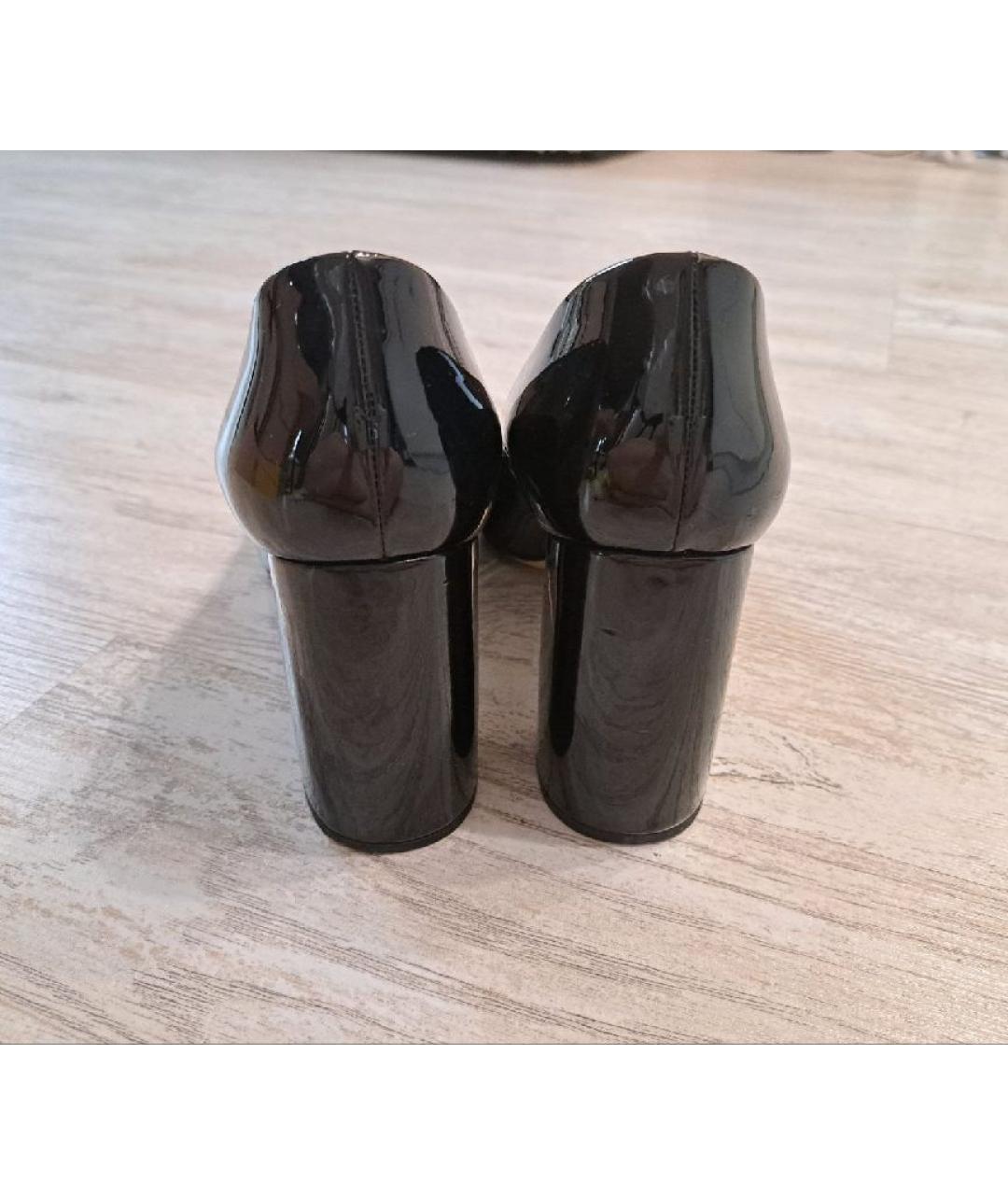 MIU MIU Черные туфли из лакированной кожи, фото 4