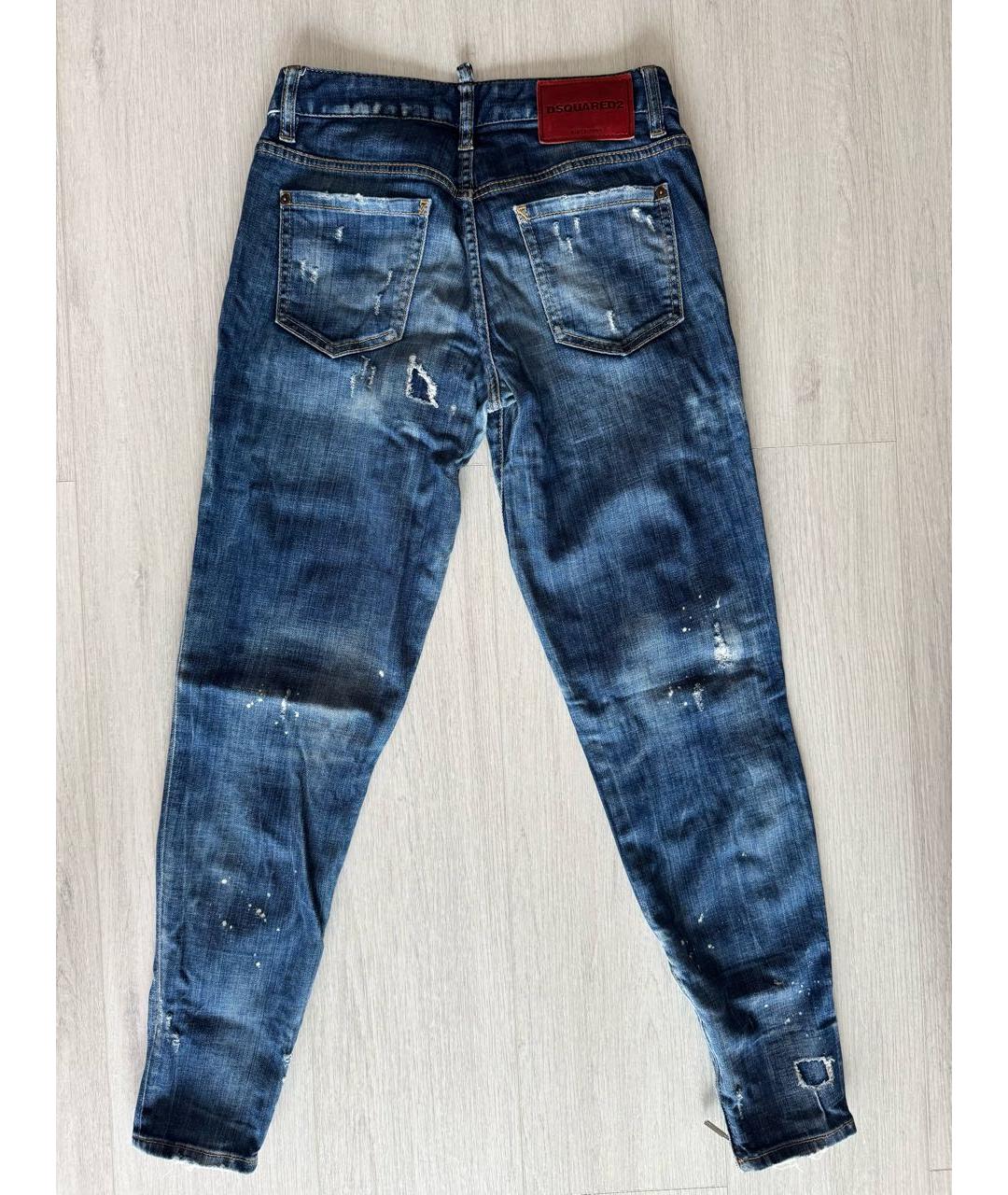 DSQUARED2 Синие джинсы слим, фото 2