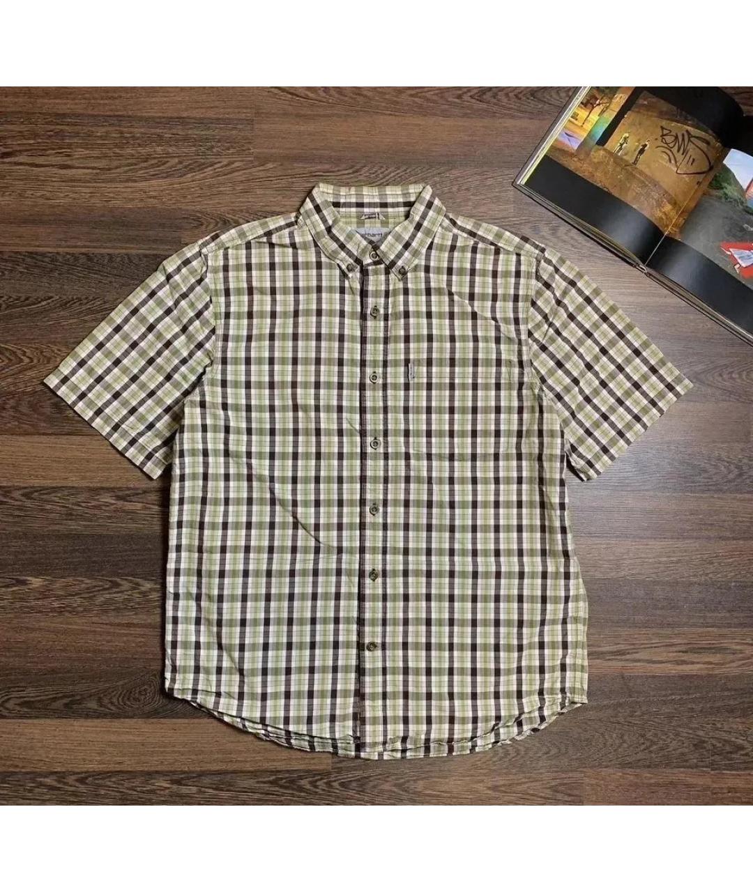 CARHARTT Зеленая хлопковая кэжуал рубашка, фото 5