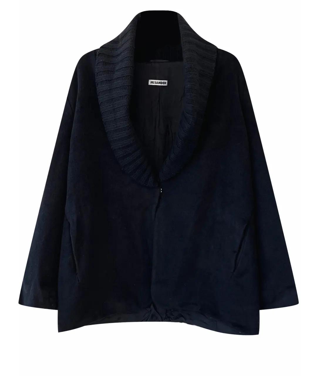 JIL SANDER Черная шерстяная куртка, фото 1