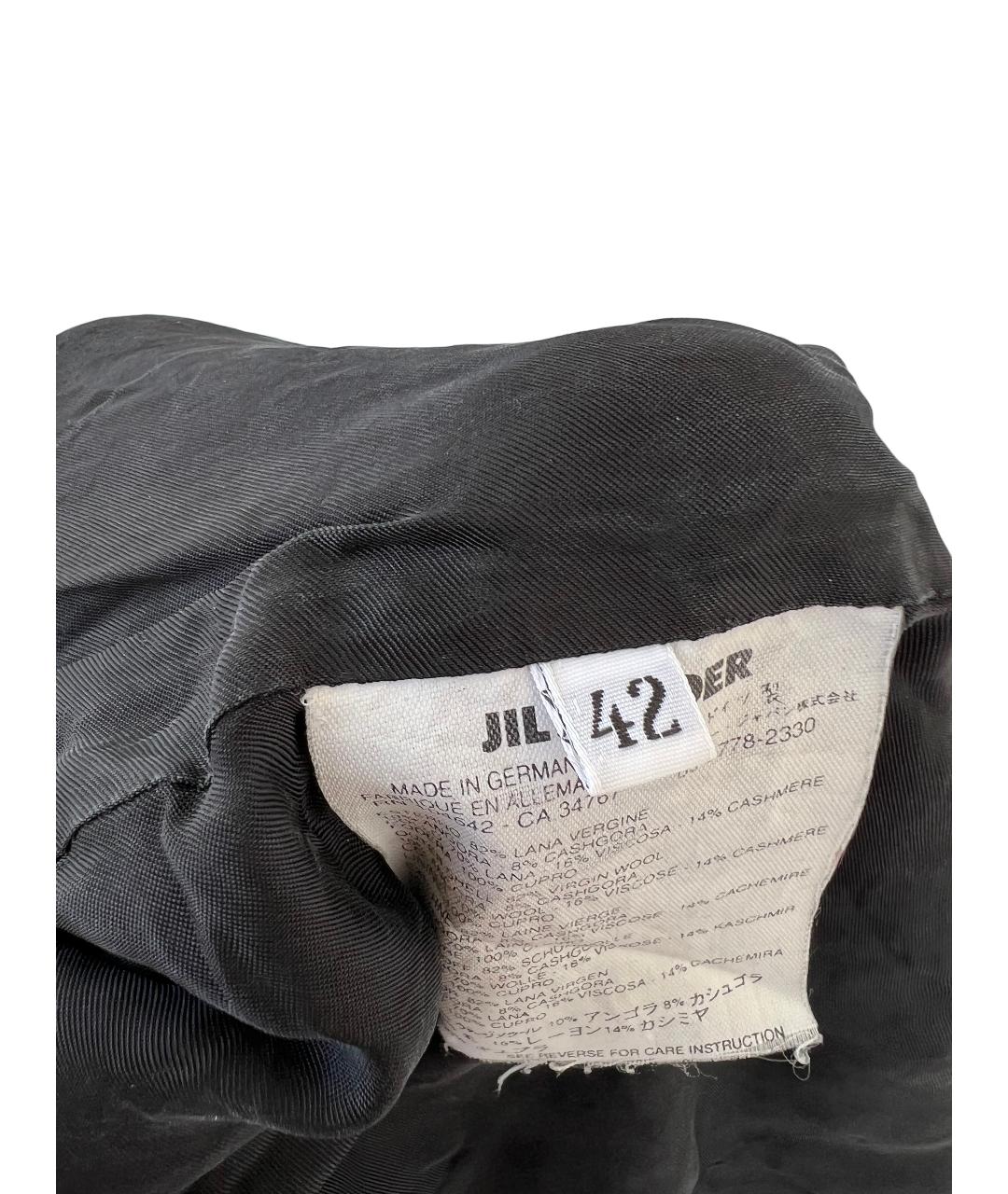 JIL SANDER Черная шерстяная куртка, фото 2
