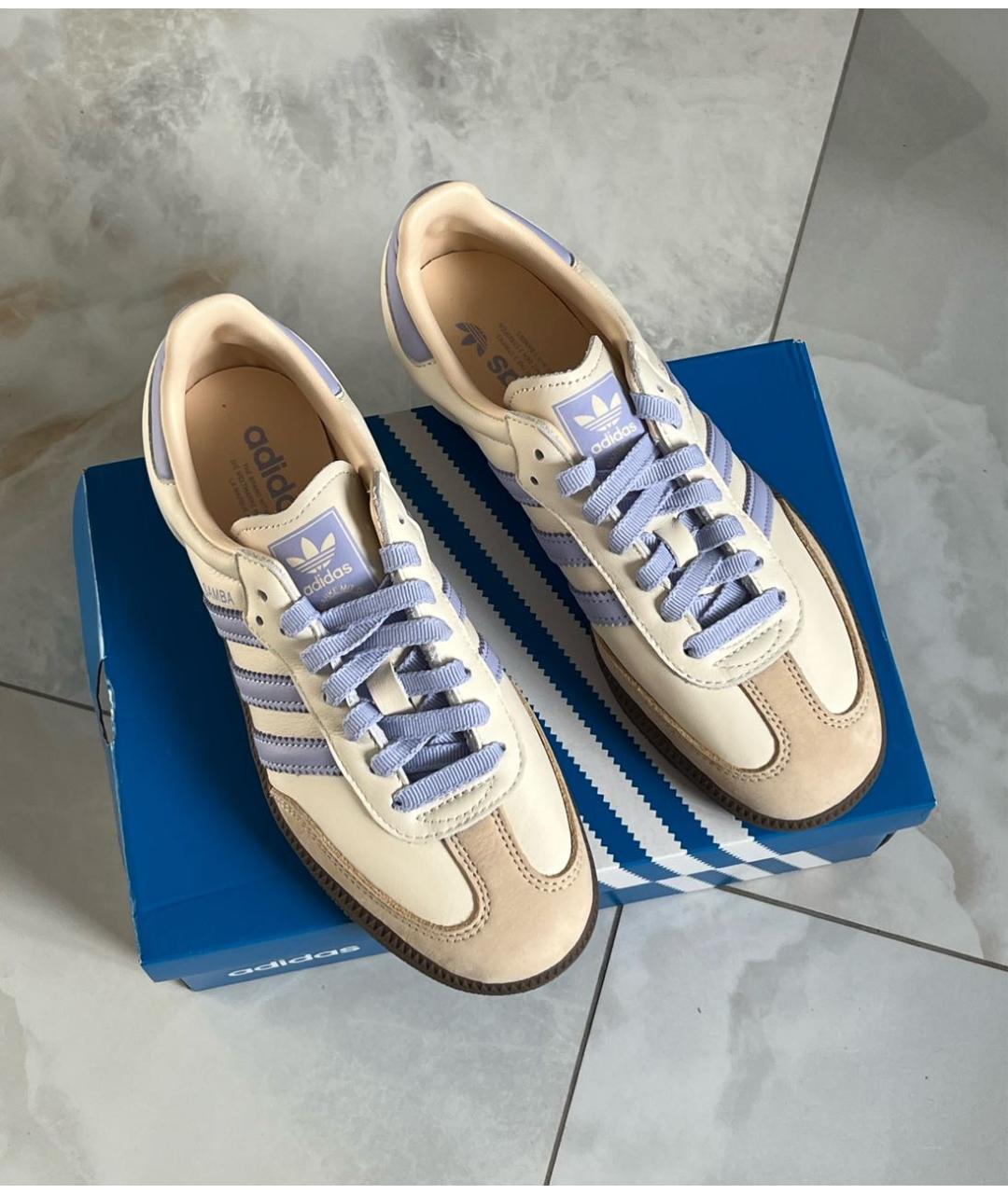 ADIDAS Бежевые кожаные кроссовки, фото 6