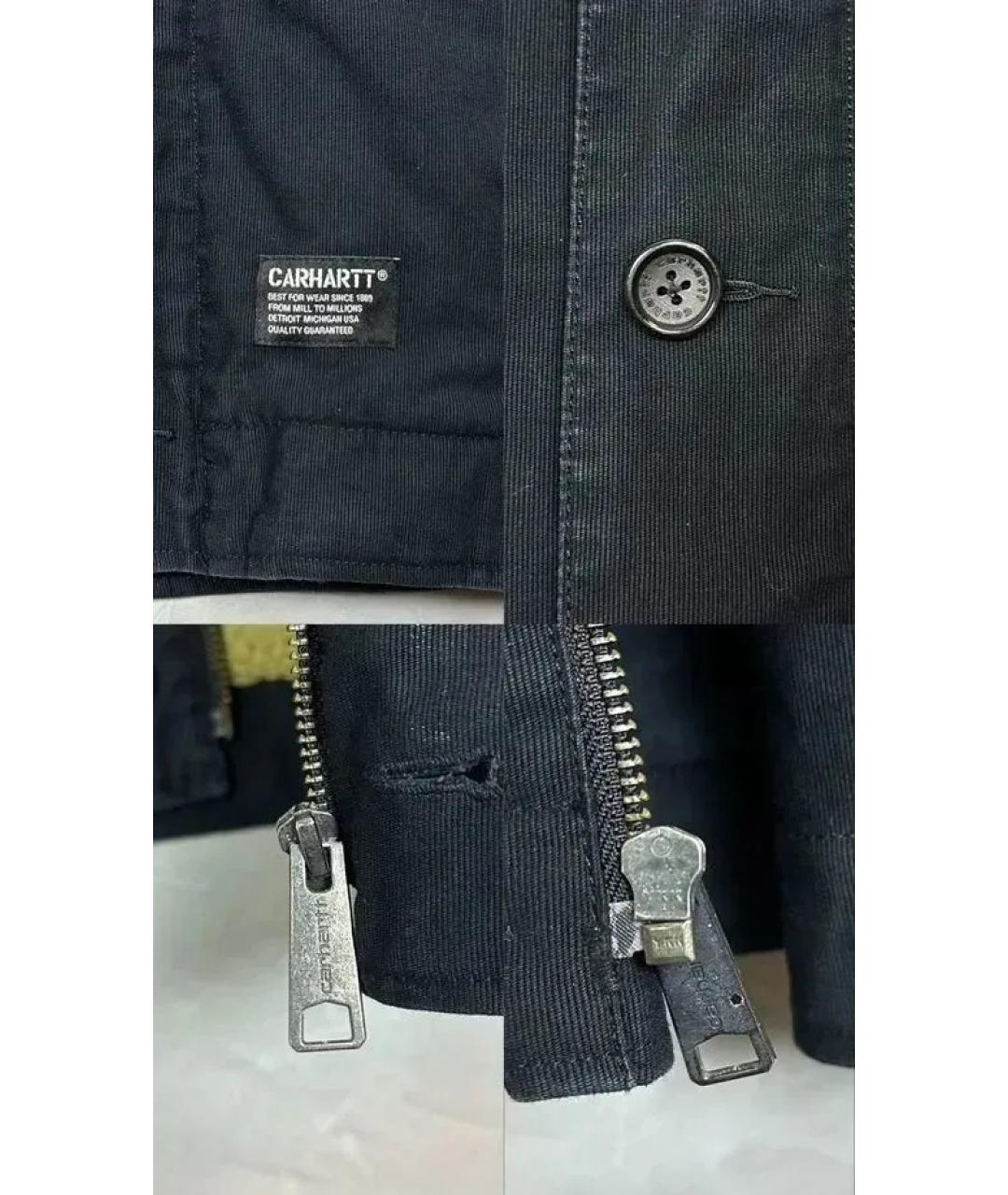 CARHARTT WIP Черная хлопковая куртка, фото 4