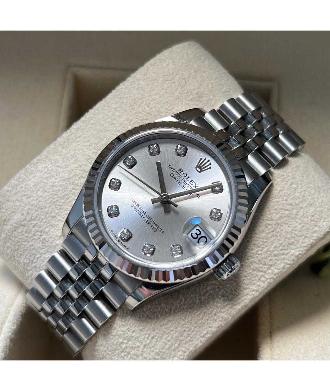 ROLEX Серебряные часы из белого золота, фото 3