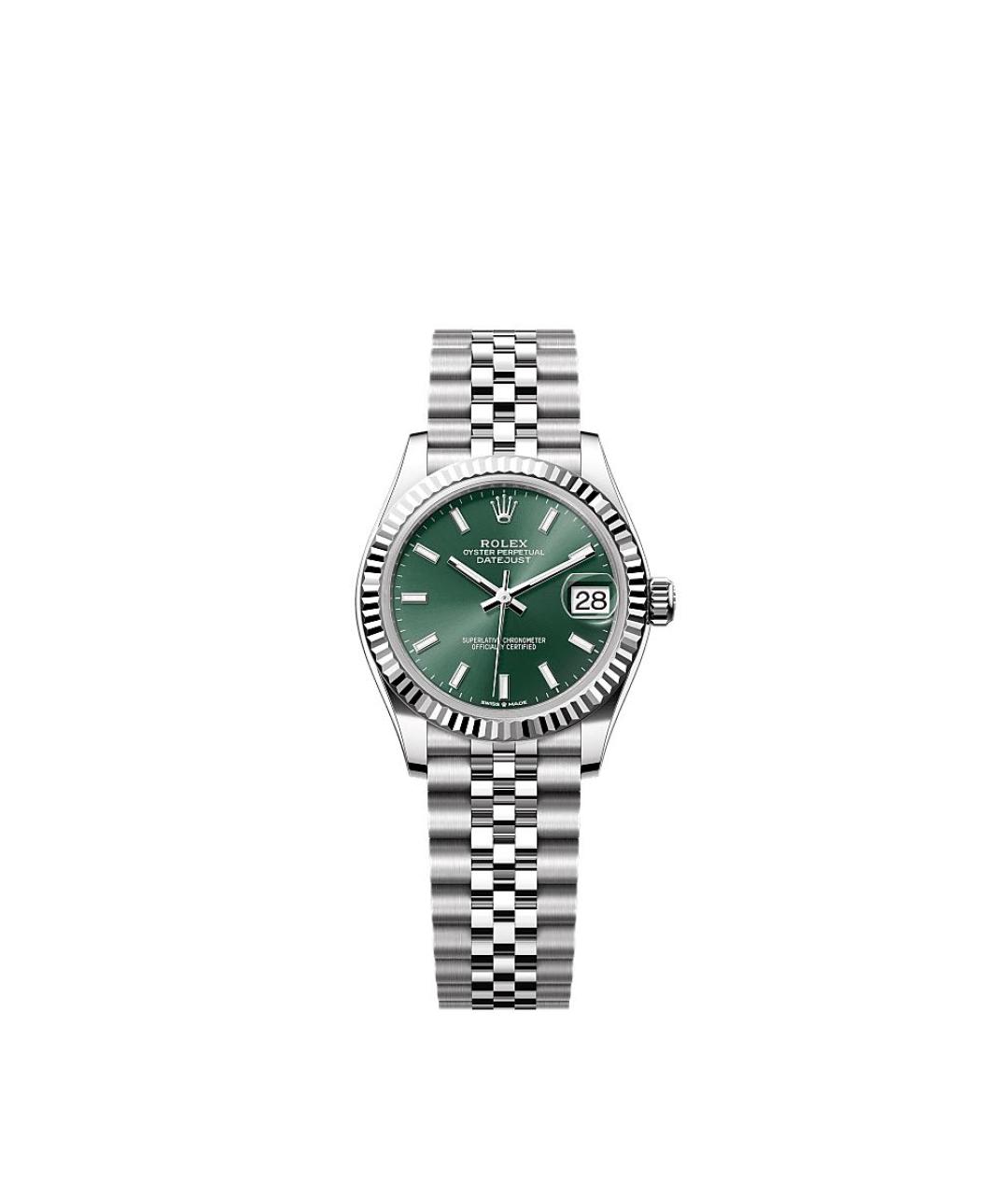 ROLEX Зеленые часы из белого золота, фото 1