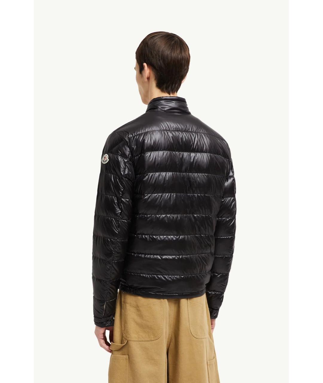 MONCLER Черная полиамидовая куртка, фото 2