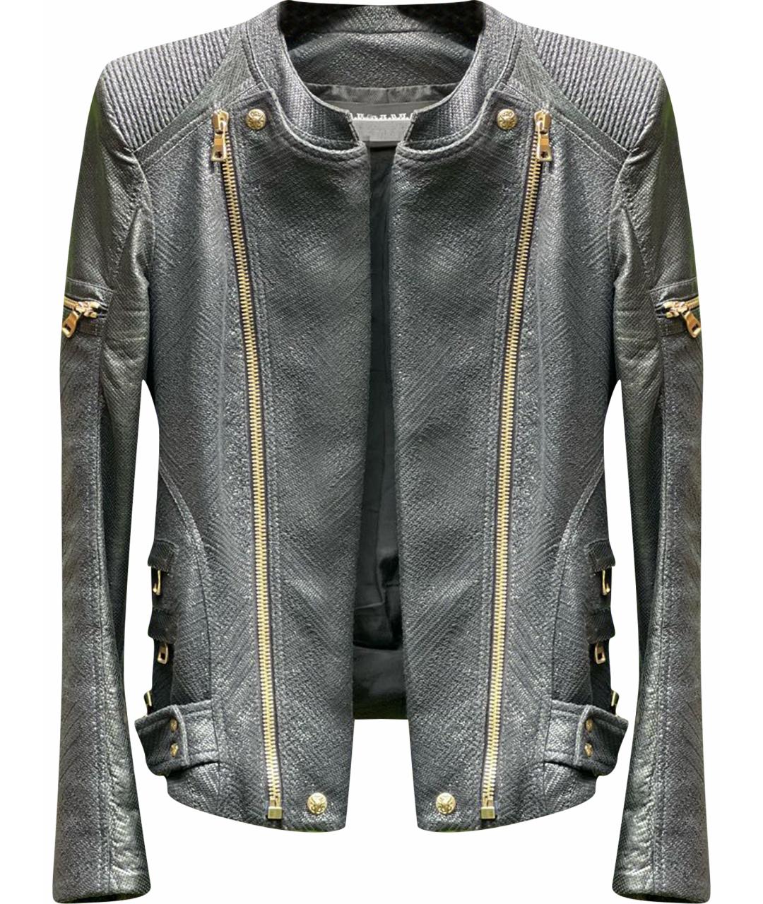 BALMAIN Черная вискозная куртка, фото 1