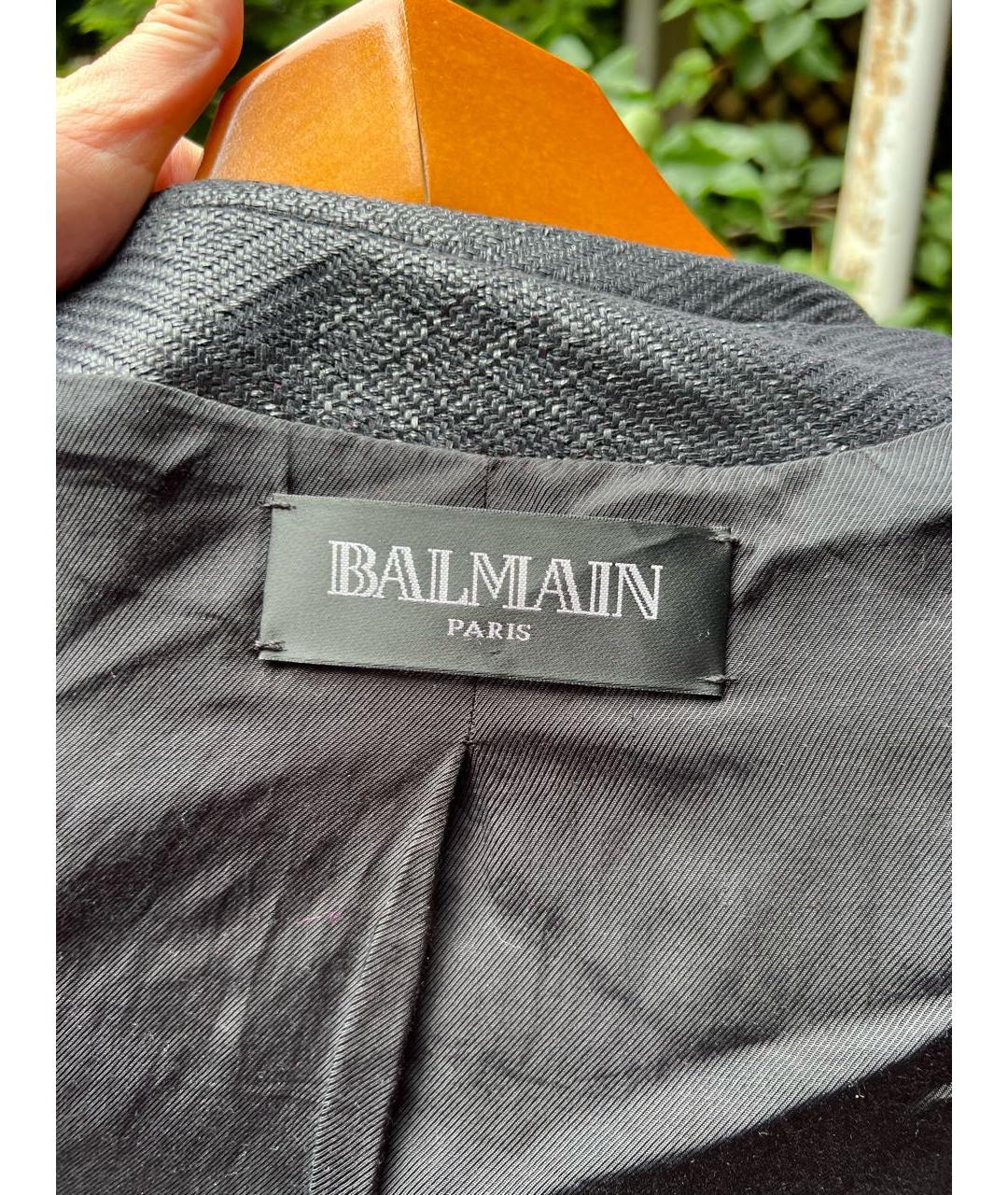 BALMAIN Черная вискозная куртка, фото 3