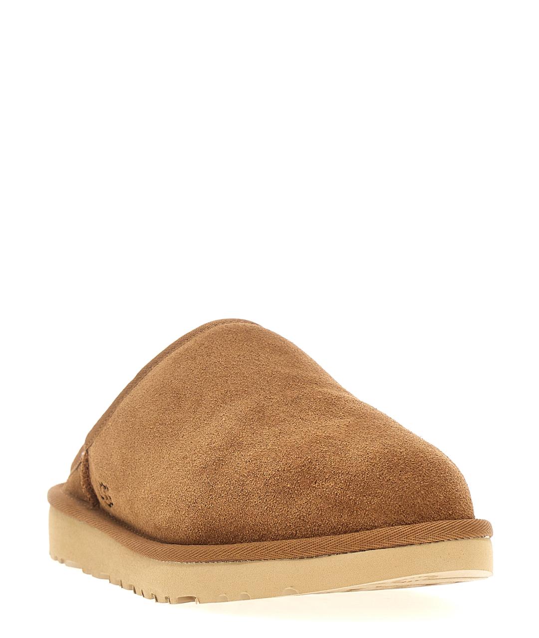UGG AUSTRALIA Коричневые замшевые шлепанцы, фото 2