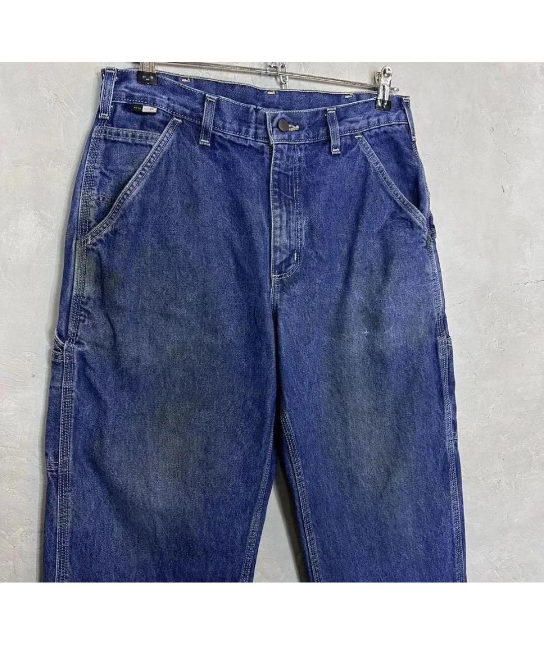 CARHARTT Синие хлопковые прямые джинсы, фото 6