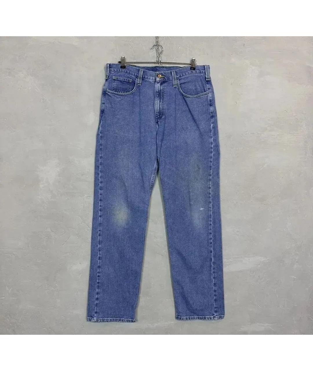 CARHARTT Синие хлопковые прямые джинсы, фото 9
