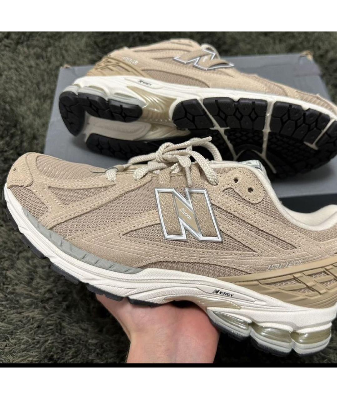 NEW BALANCE Бежевые низкие кроссовки / кеды, фото 2