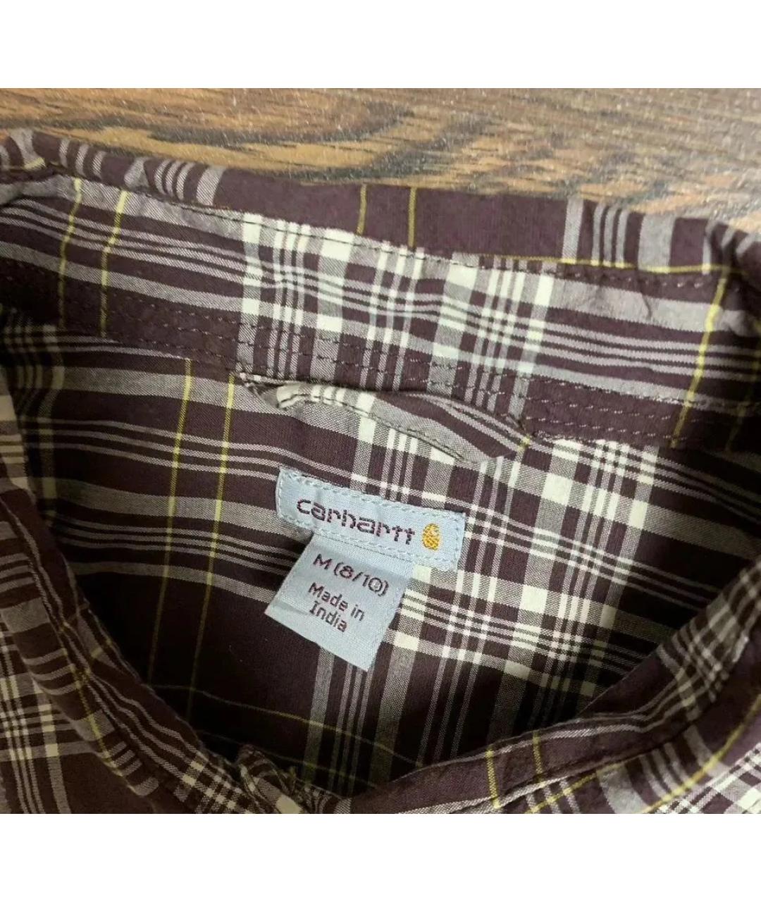 CARHARTT Бордовая хлопковая кэжуал рубашка, фото 5