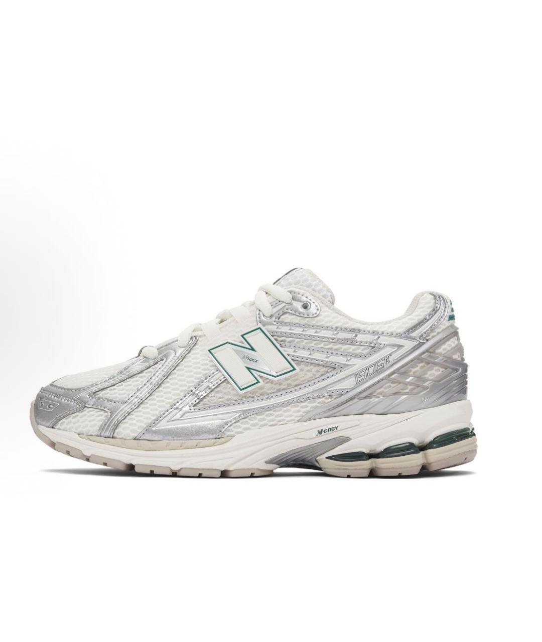 NEW BALANCE Серебряные кожаные низкие кроссовки / кеды, фото 5