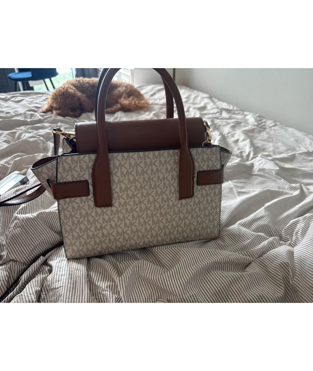 MICHAEL KORS Коричневая сумка тоут, фото 5