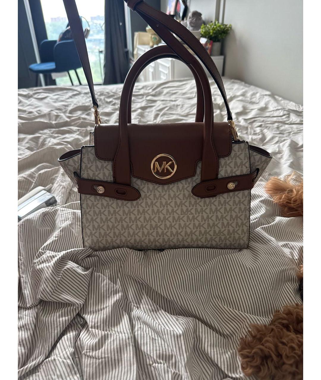 MICHAEL KORS Коричневая сумка тоут, фото 9