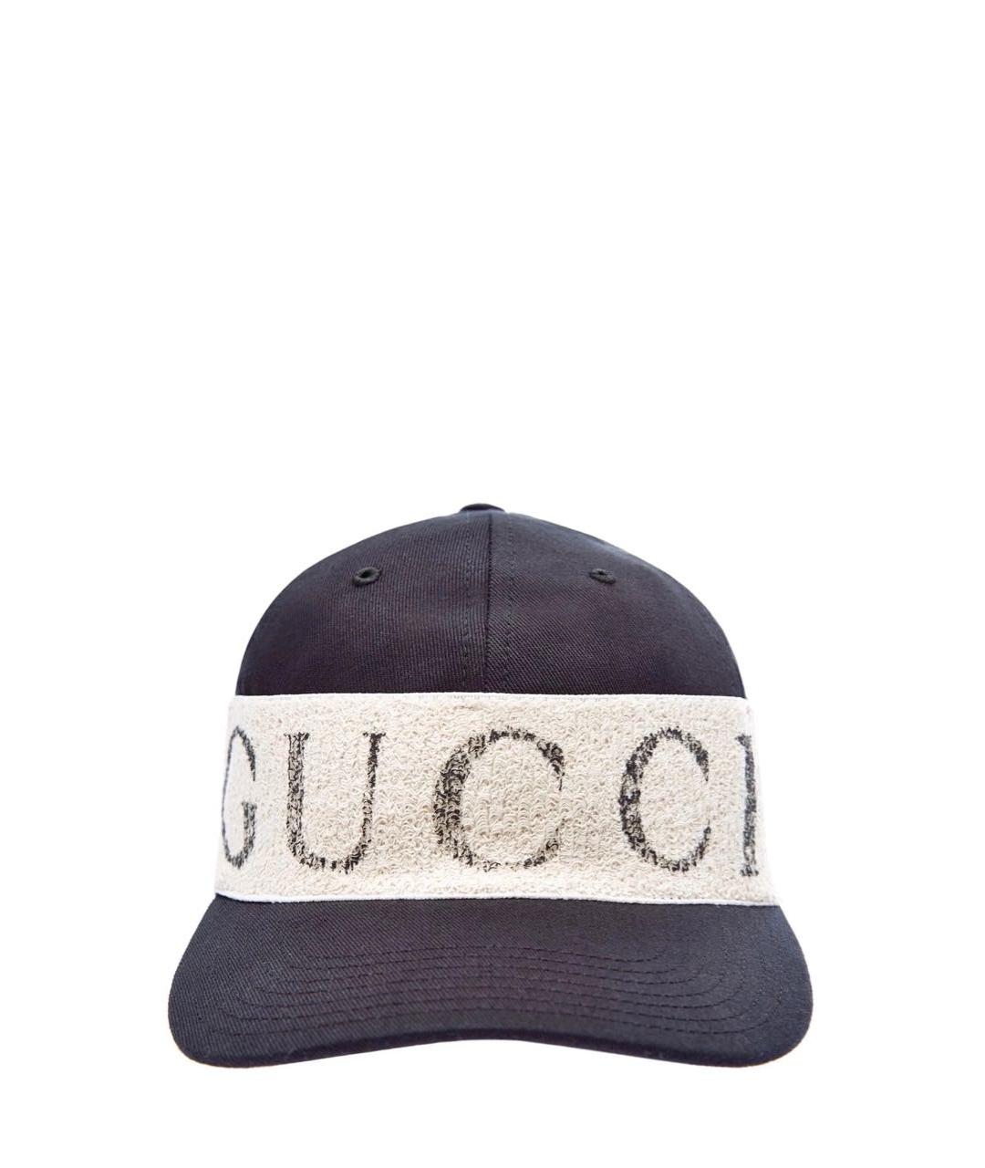 GUCCI Черная хлопковая кепка/бейсболка, фото 1