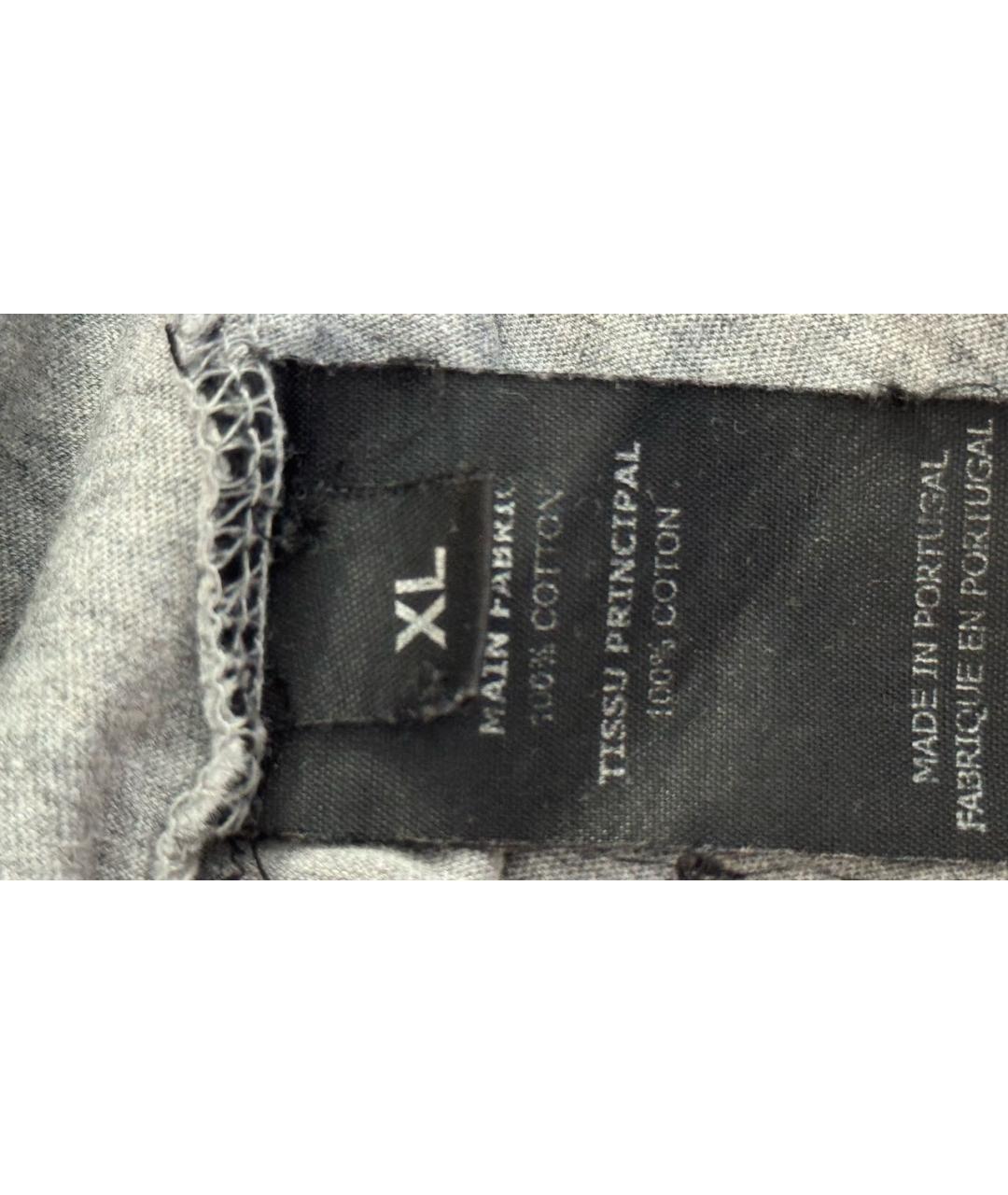 VETEMENTS Серая хлопковая футболка, фото 4