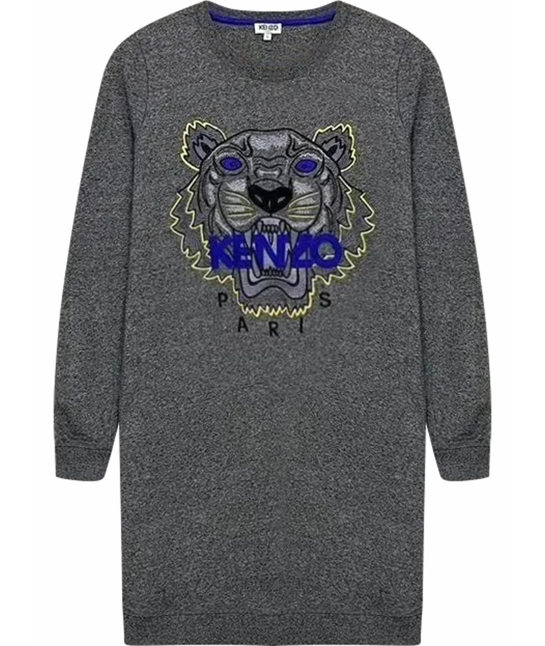 KENZO Серое повседневное платье, фото 1