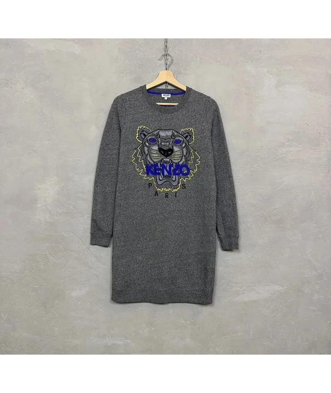 KENZO Серое повседневное платье, фото 8