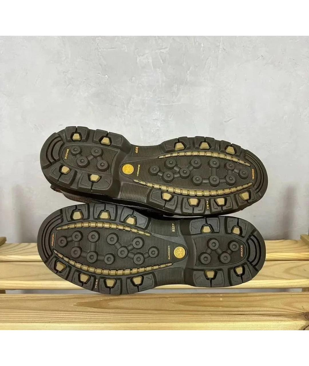 TIMBERLAND Коричневые кожаные низкие ботинки, фото 6