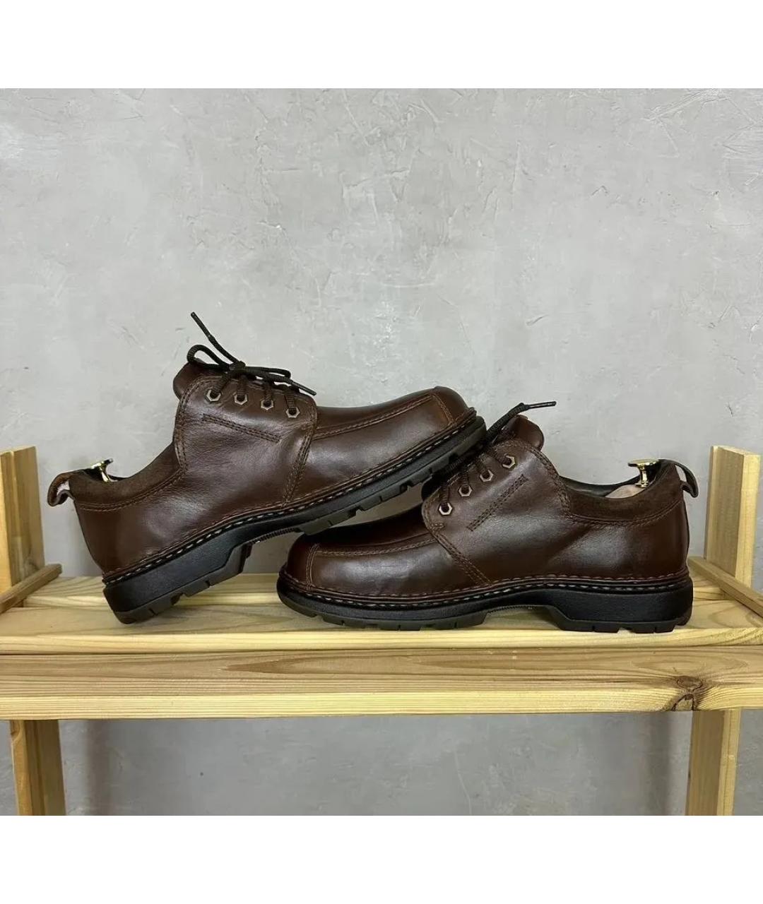 TIMBERLAND Коричневые кожаные низкие ботинки, фото 2