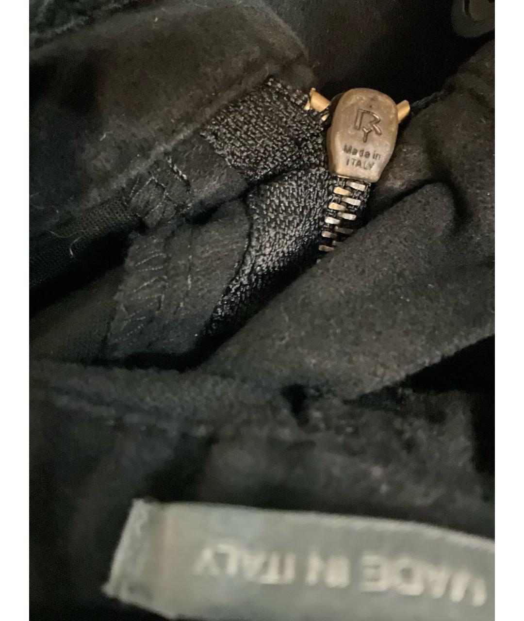 ALEXANDER MCQUEEN Черные хлопко-эластановые прямые джинсы, фото 6
