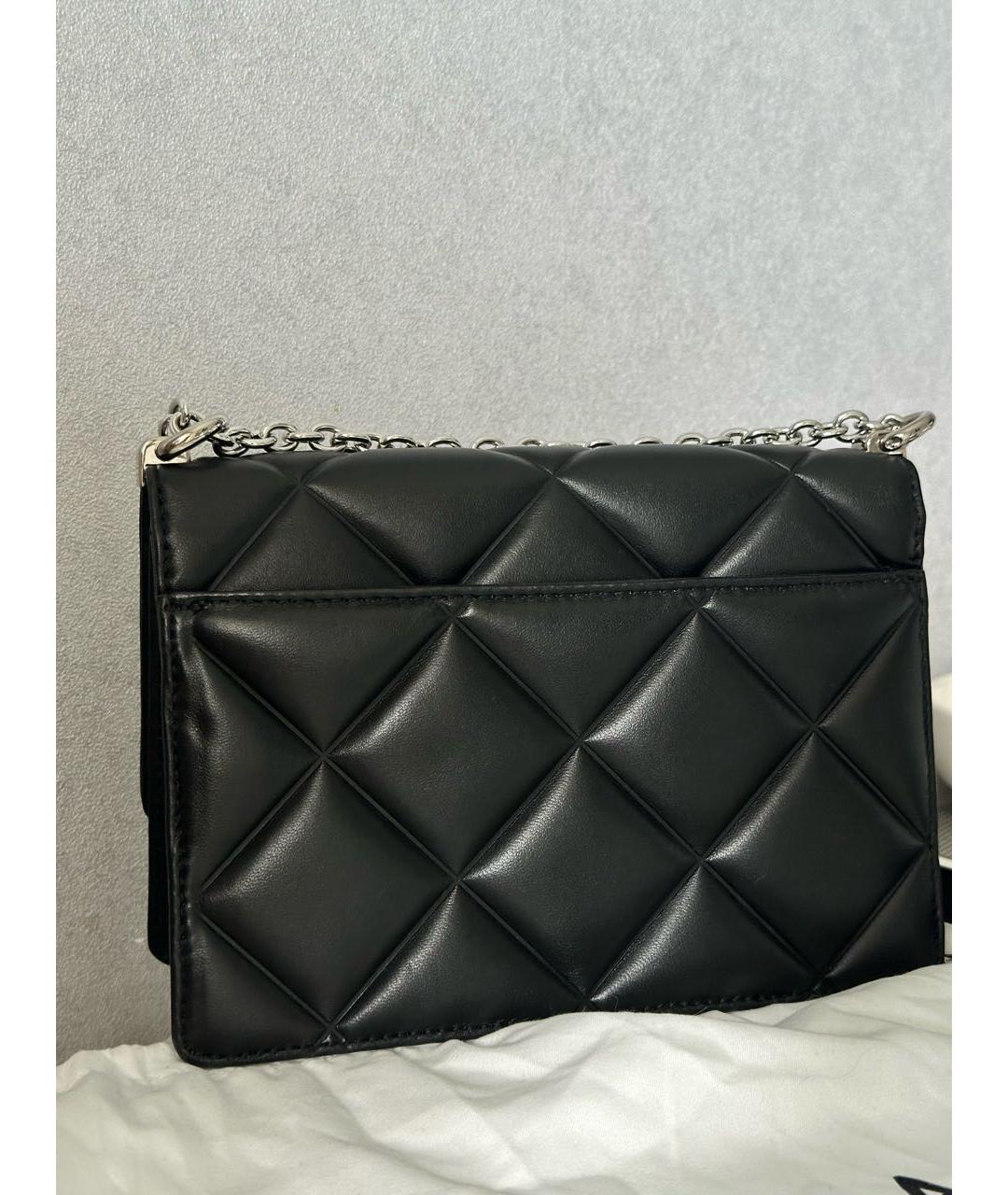 FURLA Черная кожаная сумка через плечо, фото 3