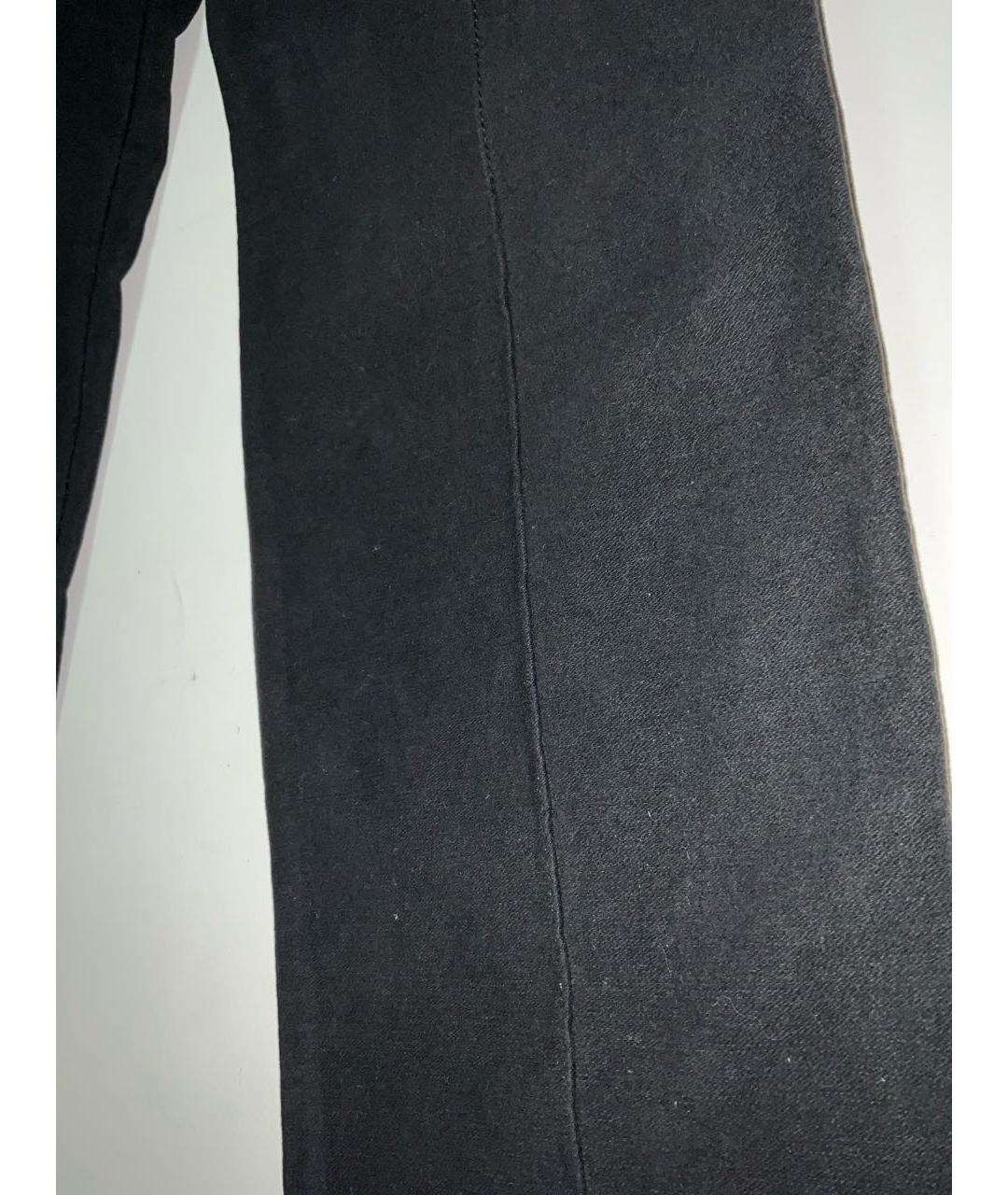 ALEXANDER MCQUEEN Черные хлопко-эластановые прямые джинсы, фото 2