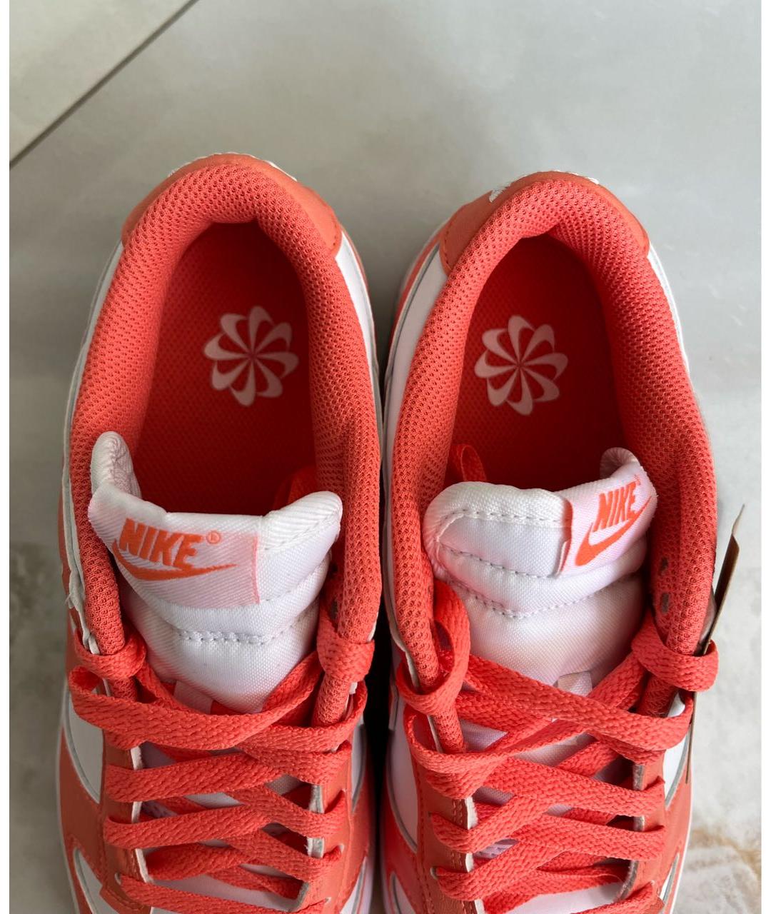 NIKE Коралловые кожаные кроссовки, фото 8